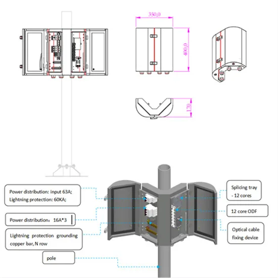 Hybrid type of energy storage cabinet for field operations in the port of spain