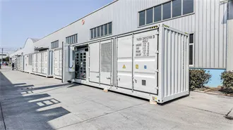 Comparison between a 2MWh mobile energy storage container