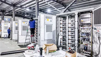 Installation and wiring of flywheel energy storage equipment for