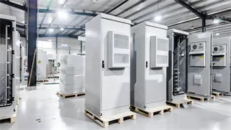 18U IP20 Floor Mount 19" Lithium Battery Energy Storage Rack Cabinet