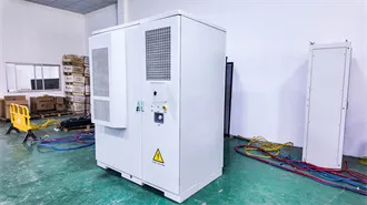 OUTDOOR CABINET FOR SOLAR ENERGY STORAGE MICROGRID