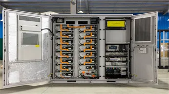 Solar container communication station battery solar container